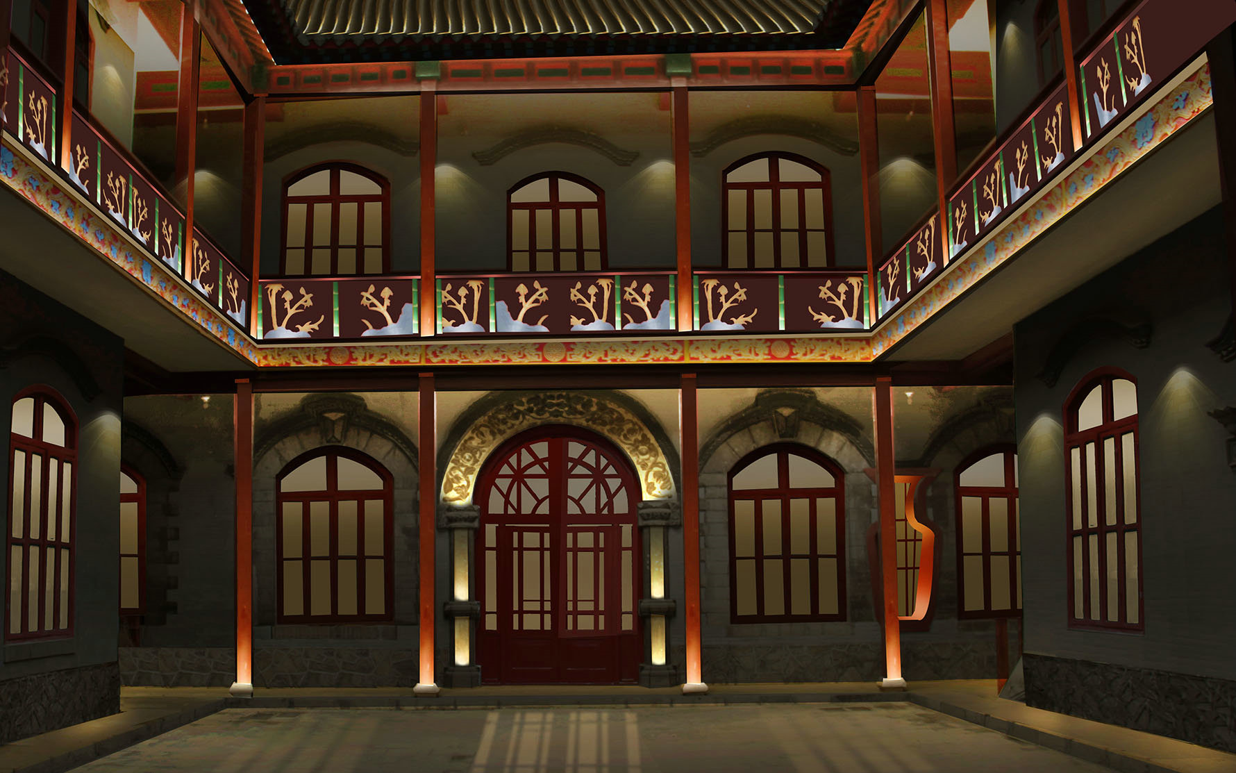 济南宽厚里金家大院亮化设计